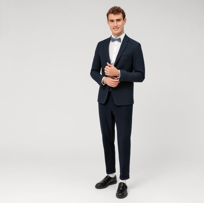 Olymp Camicia elegante bianca olymp slim fit con bottoni azzurro Ultimi tre giorni