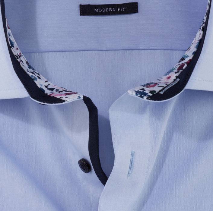 Olymp Camicia celeste olymp luxor puro cotone facile stiro Ultimo giorno