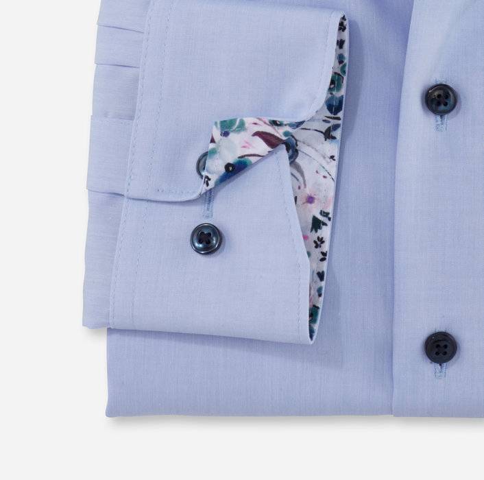 Olymp Camicia celeste olymp luxor puro cotone facile stiro Ultimo giorno