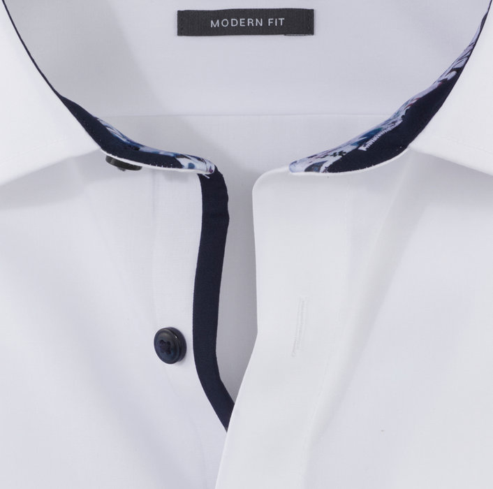 Olymp Camicia bianca olymp luxor puro cotone facile stiro Fino al 50% di sconto
