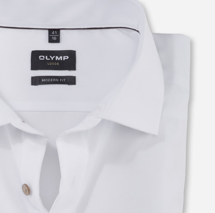 Olymp Camicia bianca olymp modern fit con bottoni beige Discount Store per i nuovi prodotti