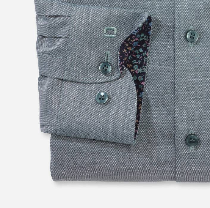 Olymp Camicia olymp verde level five slim fit cotone stretch Super sconto