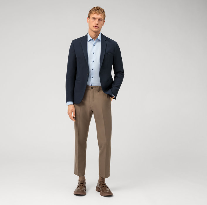 Olymp Camicia olymp celeste level five slim fit cotone stretch Enormi sconti