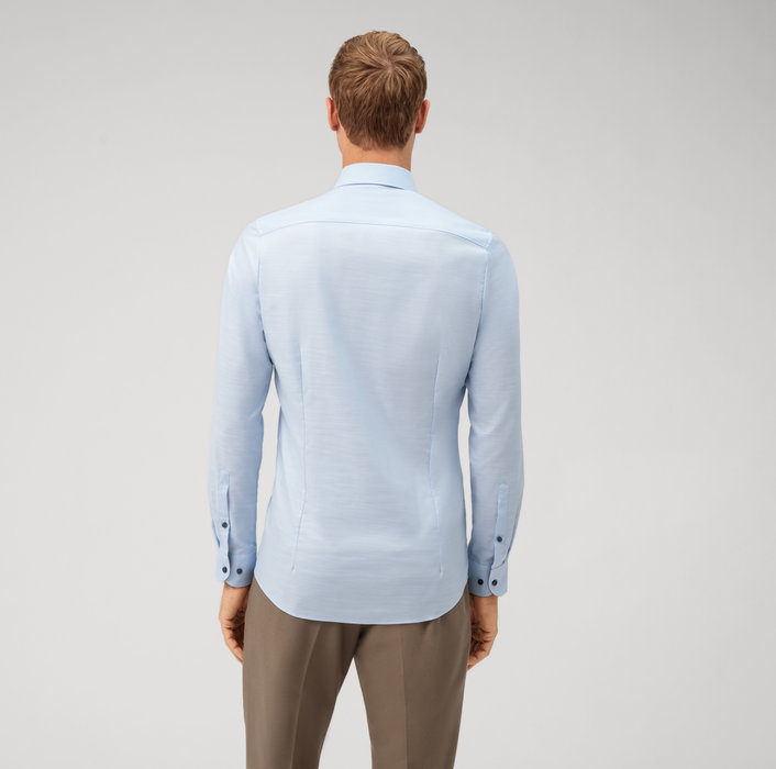 Olymp Camicia olymp celeste level five slim fit cotone stretch Enormi sconti