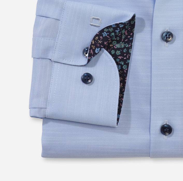 Olymp Camicia olymp celeste level five slim fit cotone stretch Enormi sconti