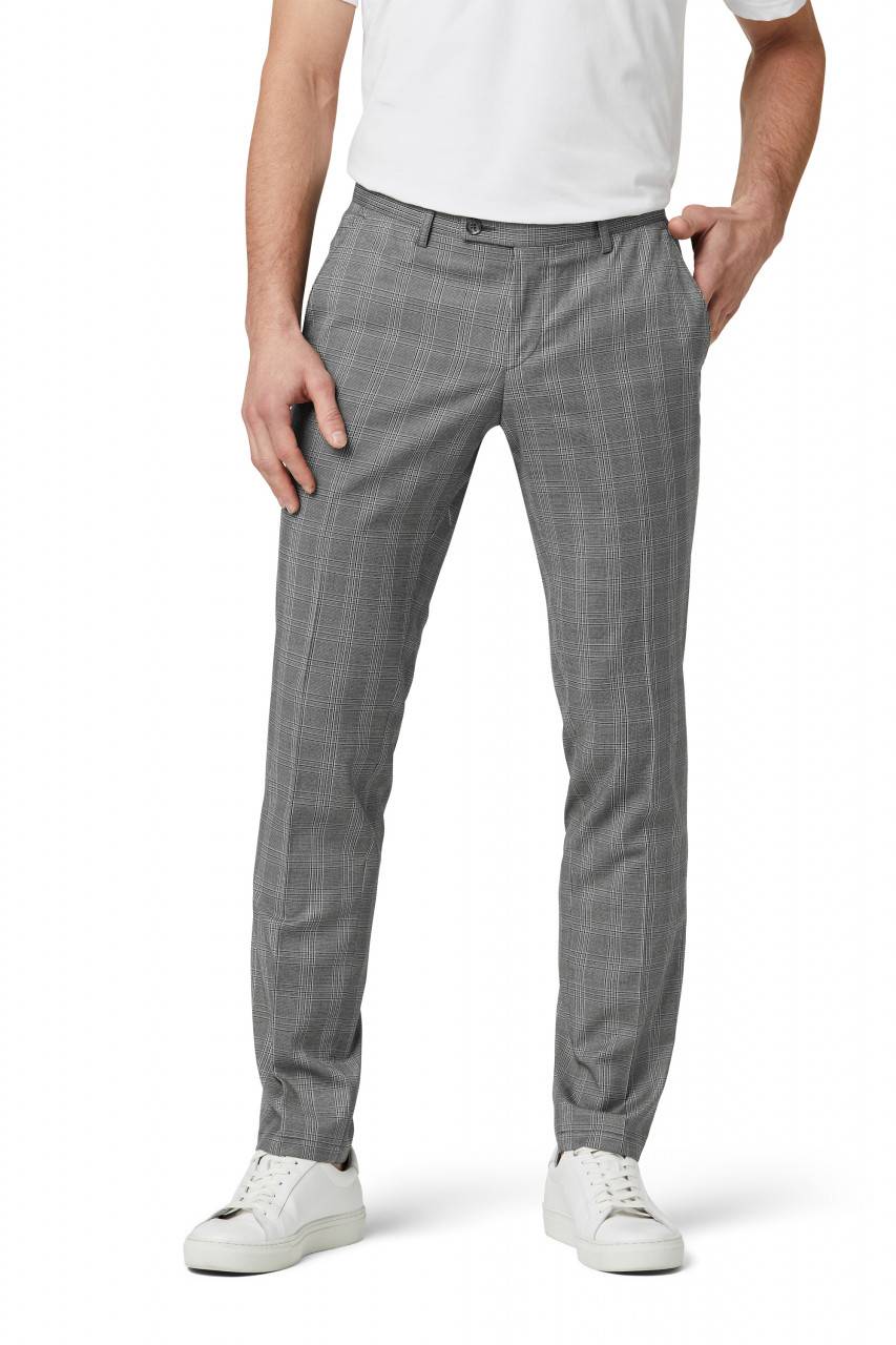 Digel Move Pantalone grigio a quadri digel extra slim fit Trasporto libero internazionale