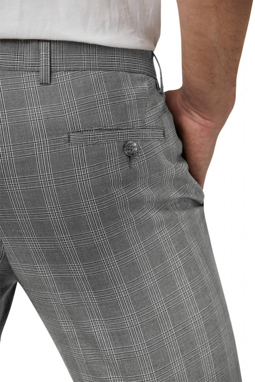 Digel Move Pantalone grigio a quadri digel extra slim fit Trasporto libero internazionale