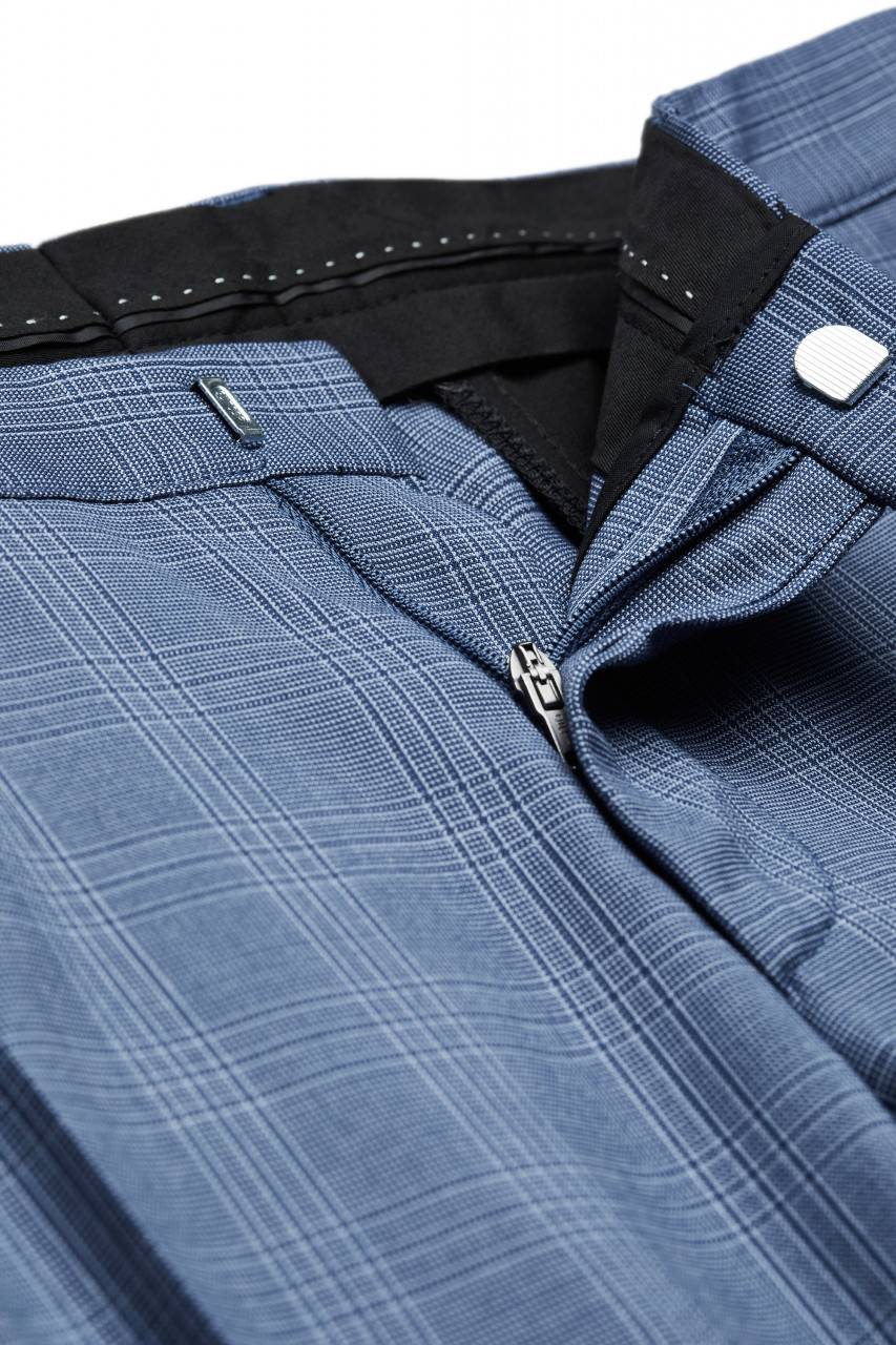Digel Move Pantalone blu chiaro a quadri digel extra slim fit Officina