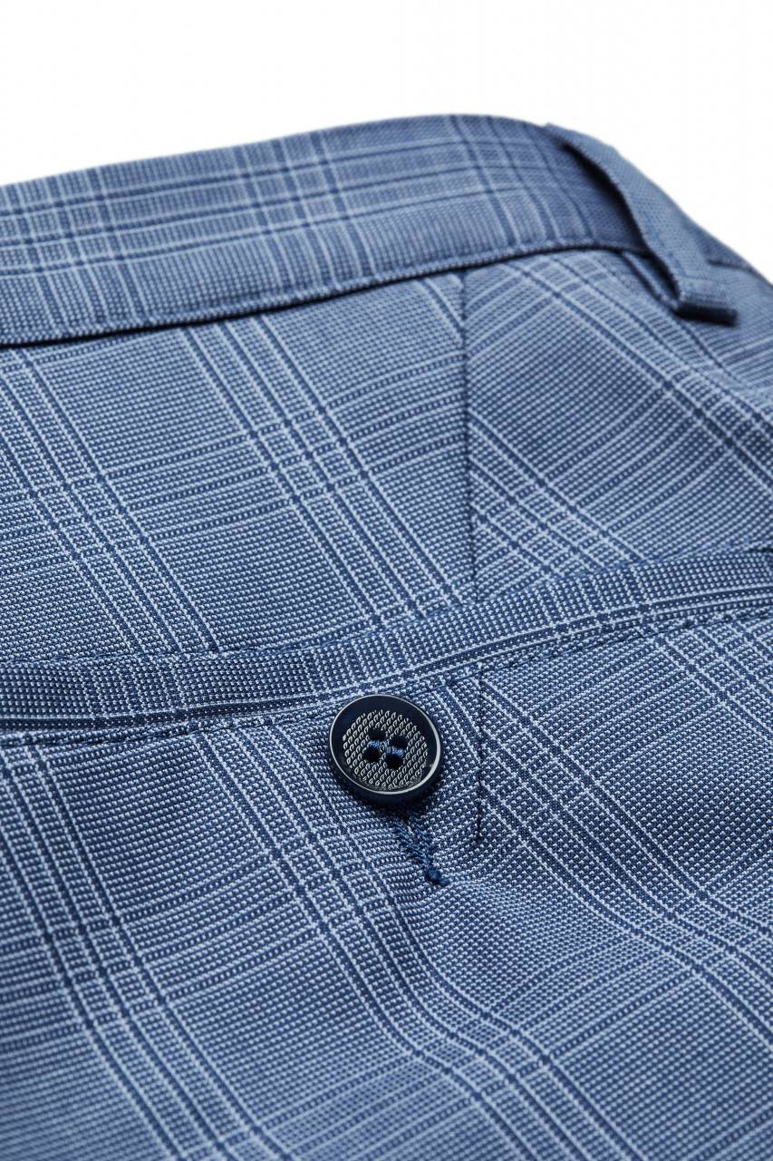 Digel Move Pantalone blu chiaro a quadri digel extra slim fit Officina