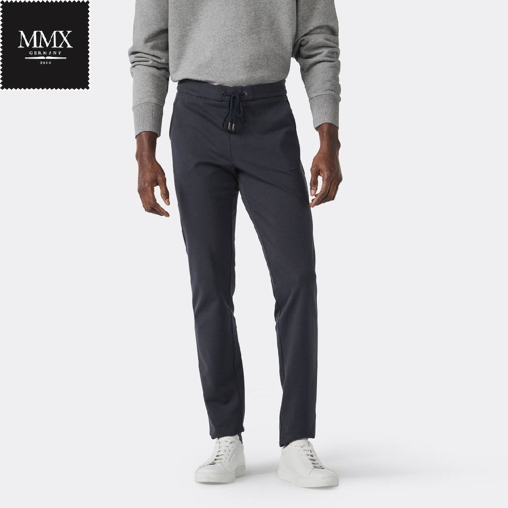 MMX Germany Pantalone mmx jogger blu slim fit in jersey In Linea
