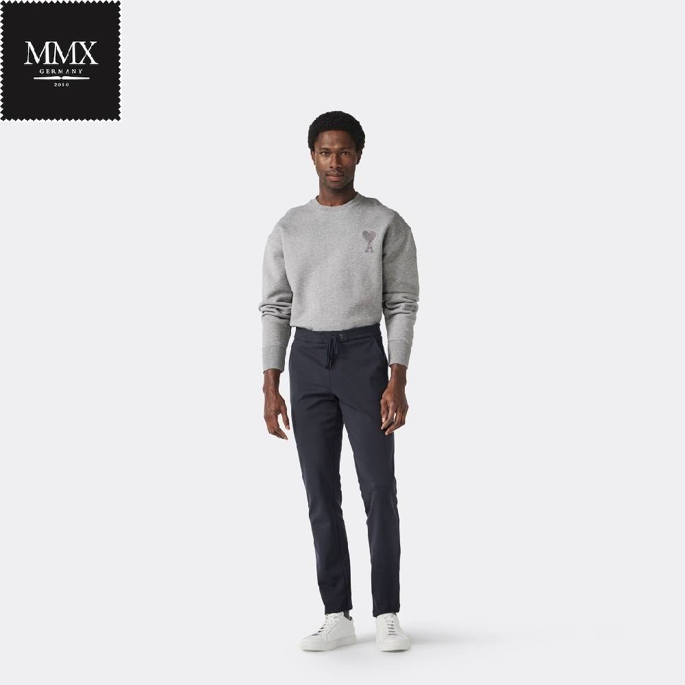 MMX Germany Pantalone mmx jogger blu slim fit in jersey In Linea
