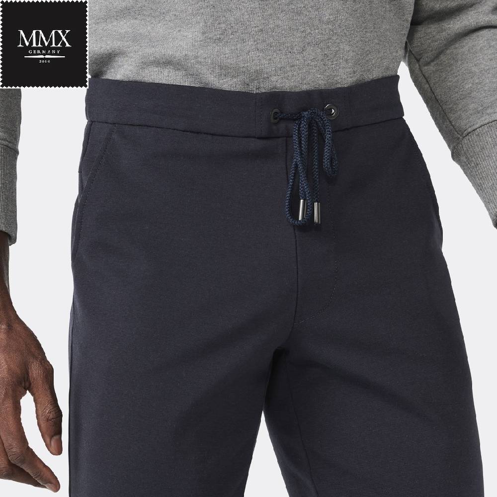 MMX Germany Pantalone mmx jogger blu slim fit in jersey In Linea