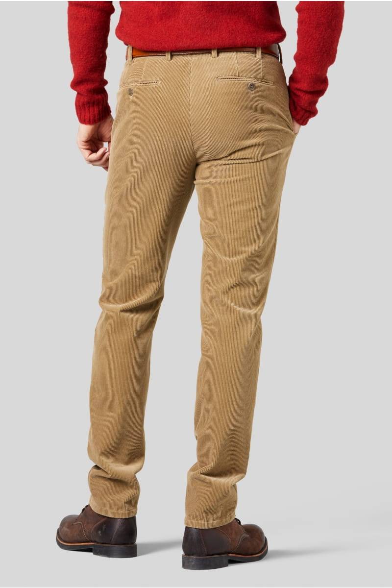 Meyer Pantalone cappuccino meyer in velluto a coste luxury modern fit Nuovo