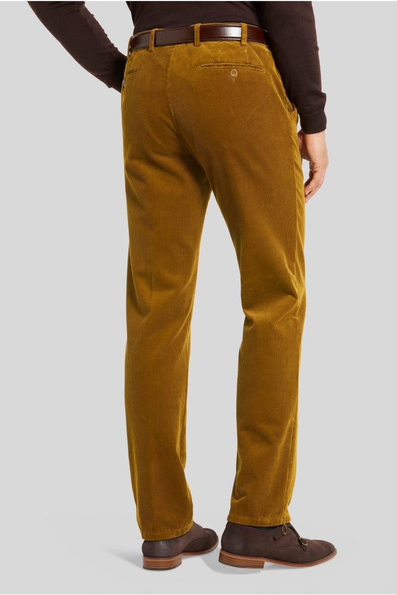 Meyer Pantalone cognac meyer in velluto a coste luxury modern fit Qualità