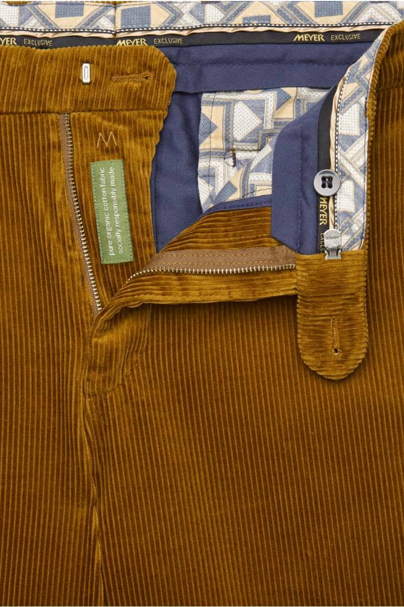 Meyer Pantalone cognac meyer in velluto a coste luxury modern fit Qualità