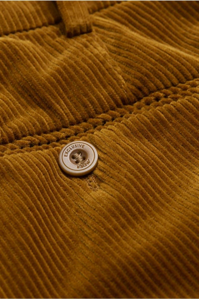 Meyer Pantalone cognac meyer in velluto a coste luxury modern fit Qualità