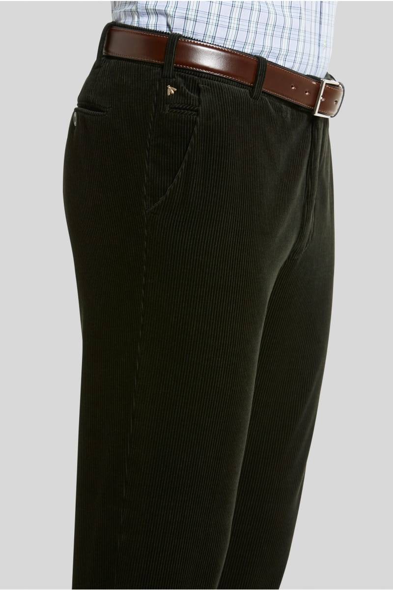 Meyer Pantalone verde scuro meyer in velluto a coste luxury modern fit Vendita
