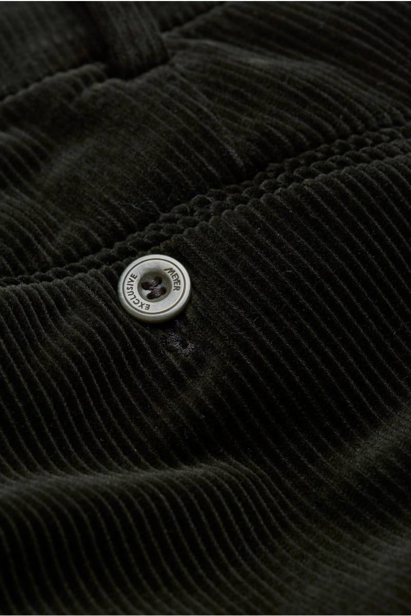 Meyer Pantalone verde scuro meyer in velluto a coste luxury modern fit Vendita