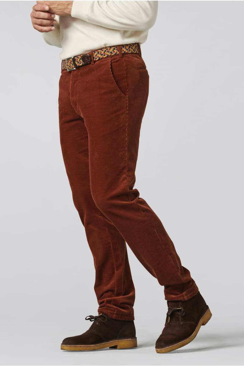 Meyer Pantalone ruggine meyer in velluto a coste luxury modern fit Promozione
