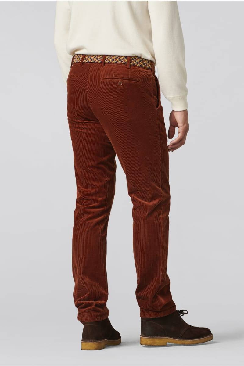 Meyer Pantalone ruggine meyer in velluto a coste luxury modern fit Promozione