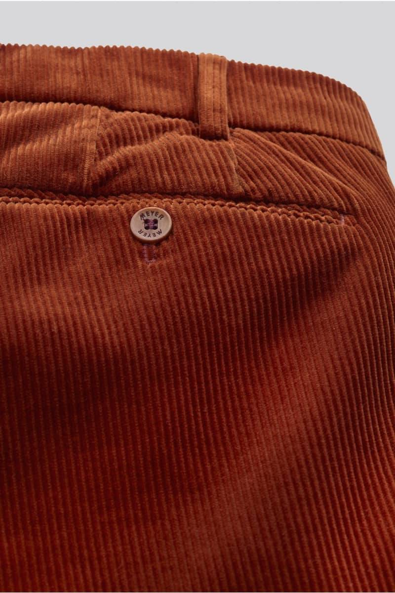 Meyer Pantalone ruggine meyer in velluto a coste luxury modern fit Promozione