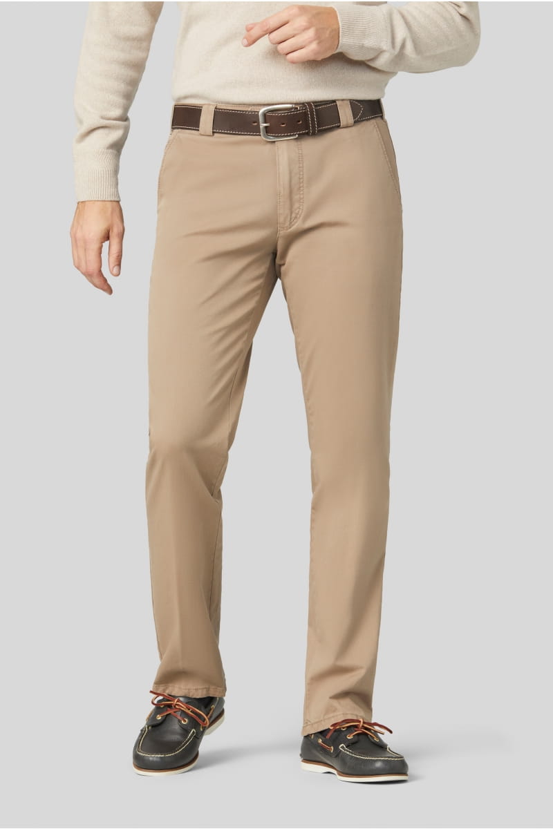 Meyer Pantalone beige meyer in cotone stretch regular fit Negozi Online