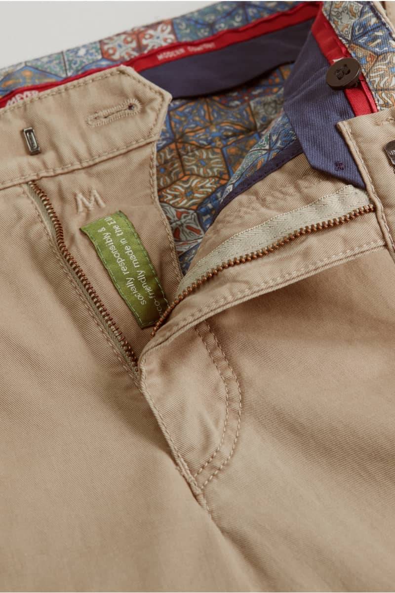 Meyer Pantalone beige meyer in cotone stretch regular fit Negozi Online