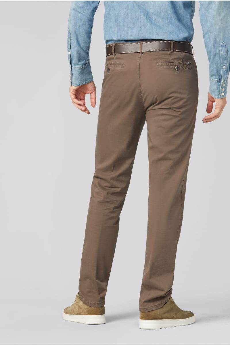 Meyer Pantalone tortora meyer in cotone stretch regular fit Acquista Ora