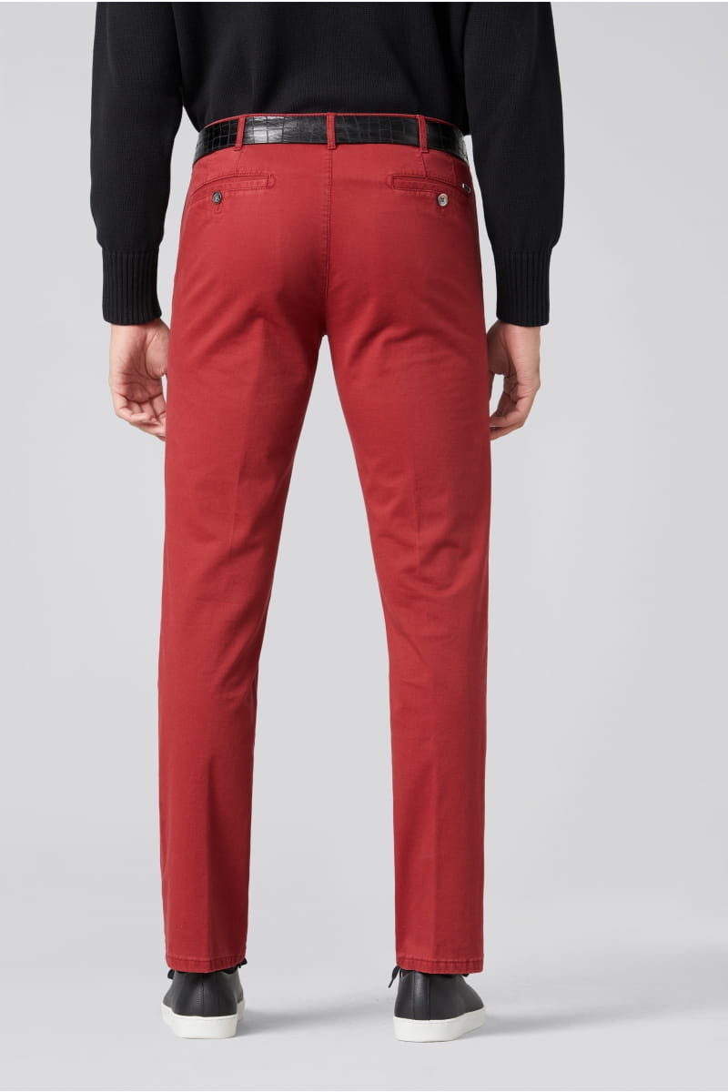Meyer Pantalone rosso meyer in cotone stretch regular fit Promozione Limitata