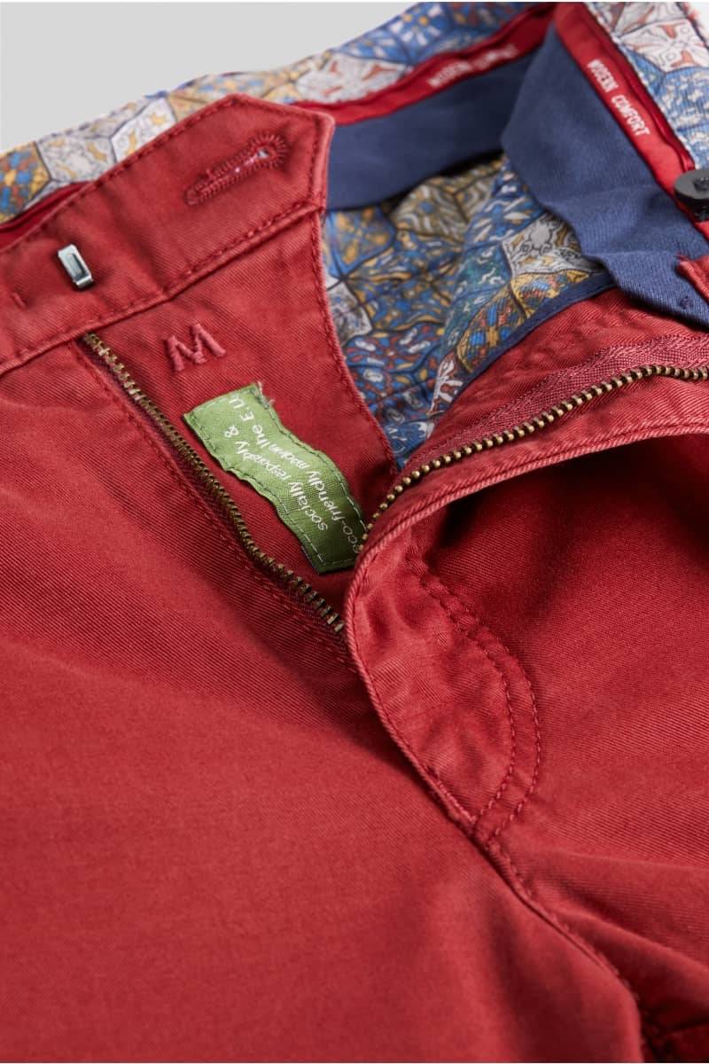 Meyer Pantalone rosso meyer in cotone stretch regular fit Promozione Limitata