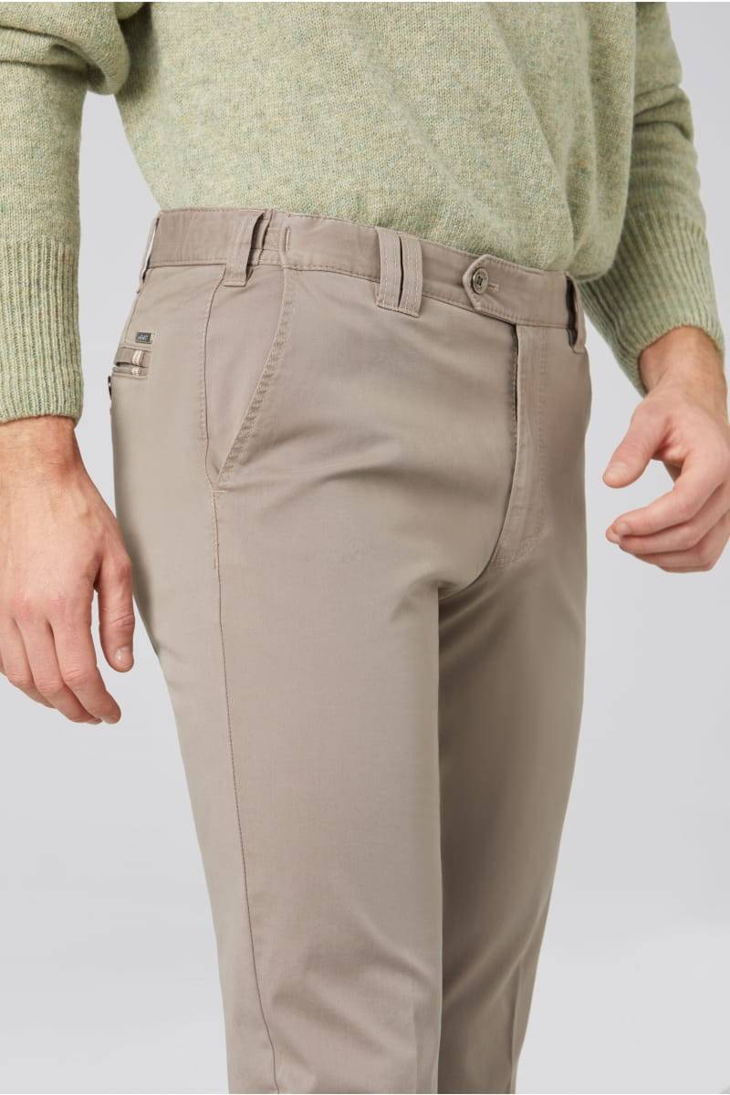 Meyer Pantalone tortora meyer in cotone fairtrade modern fit Prezzo Ridotto