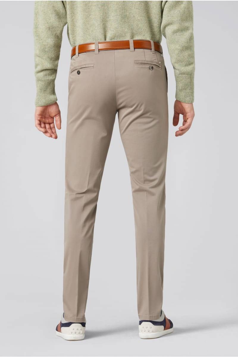 Meyer Pantalone tortora meyer in cotone fairtrade modern fit Prezzo Ridotto