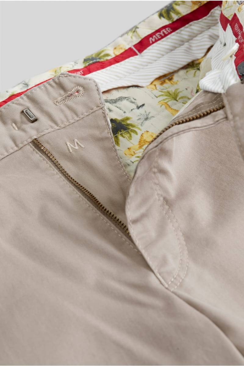 Meyer Pantalone tortora meyer in cotone fairtrade modern fit Prezzo Ridotto