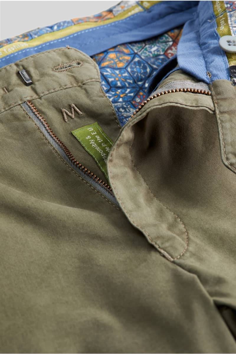Meyer Pantalone verde oliva meyer in cotone fairtrade modern fit Sottocosto
