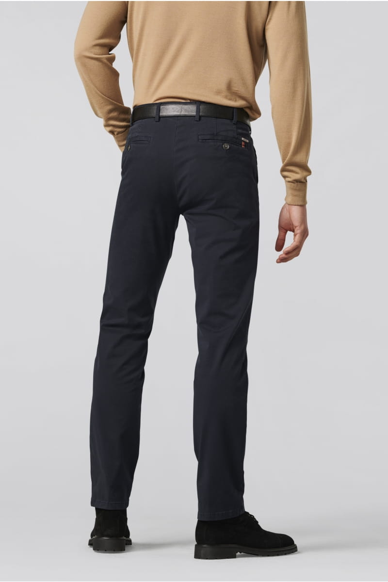 Meyer Pantalone blu meyer in cotone fairtrade modern fit Convenienza