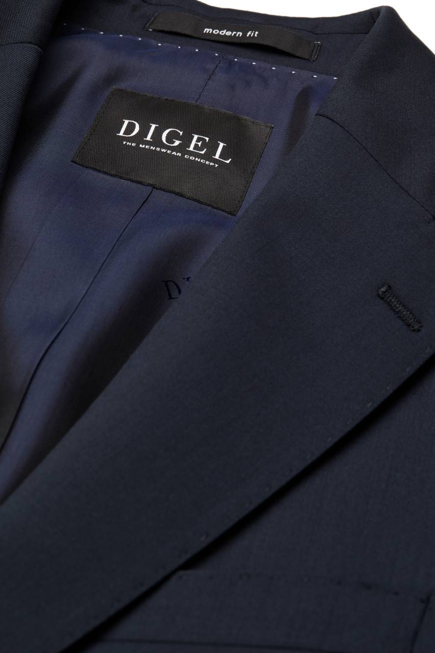 Digel Abito blu digel drop quattro corto in lana cerruti super 110's Vendita Economica
