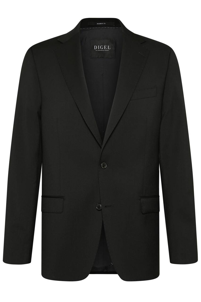 Digel Abito nero digel drop sei modern fit in lana cerruti super 110's Saldi Di Fabbrica