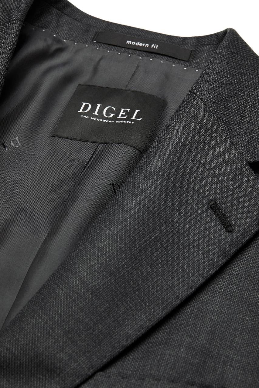 Digel Abito grigio scuro digel drop quattro corto in lana vitale barberis canonico Vendite Flash