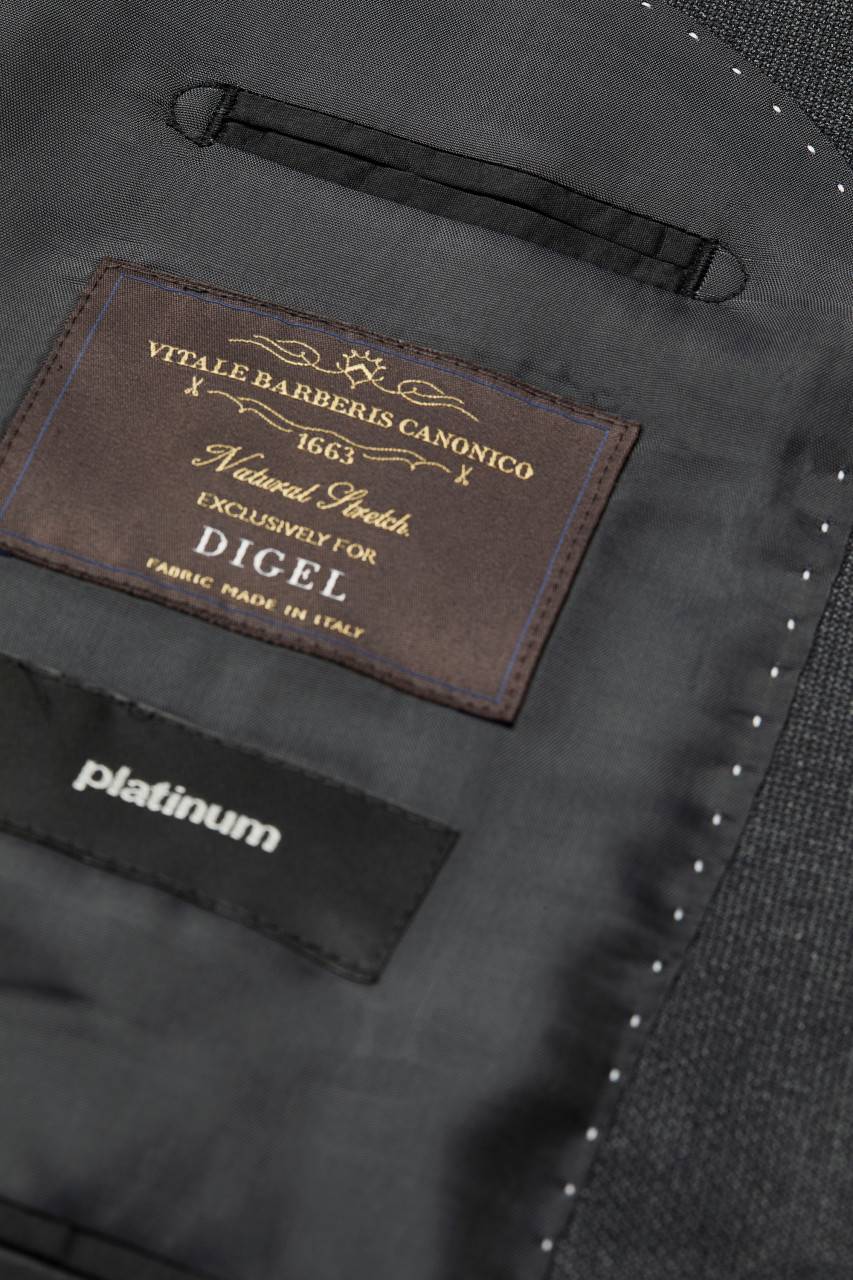 Digel Abito grigio scuro digel drop sei modern fit in lana vitale barberis canonico Nuova