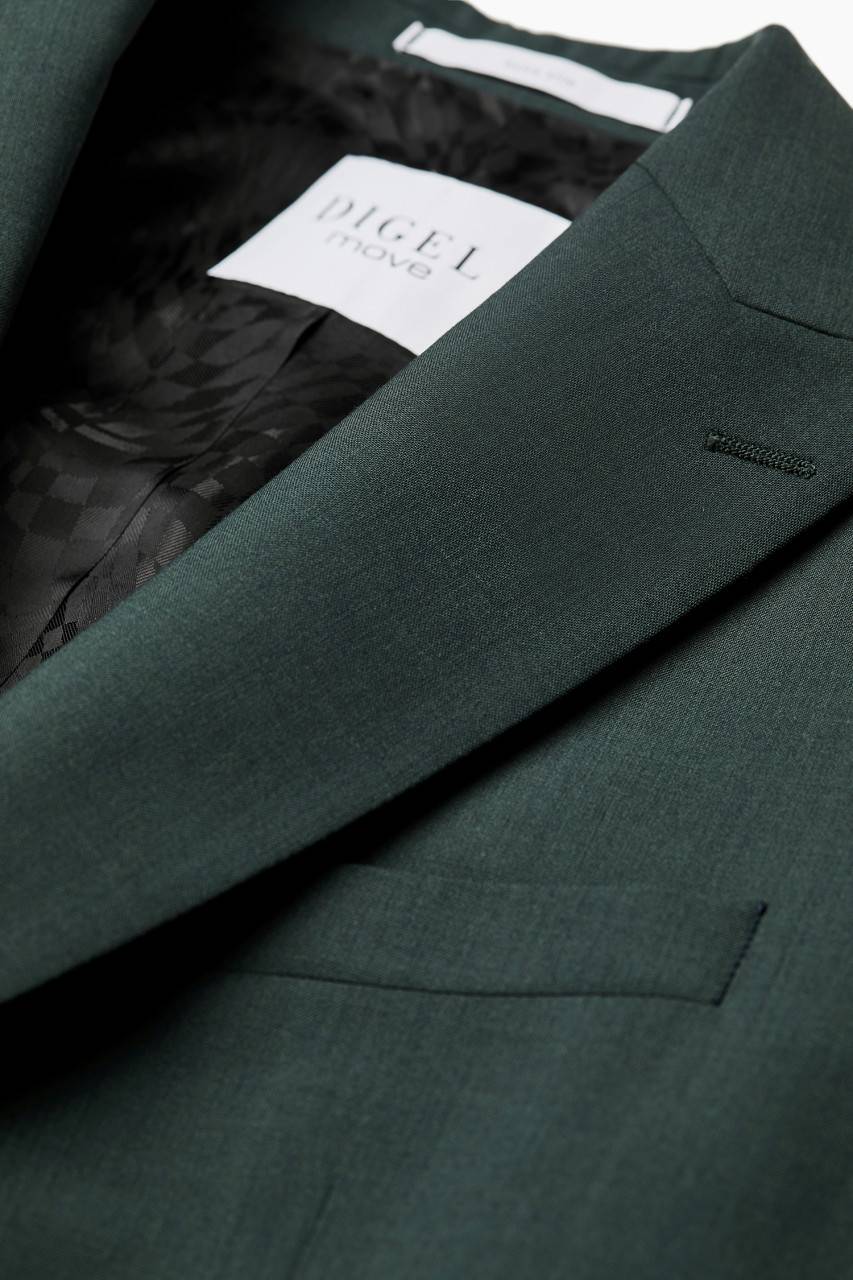 Digel Abito verde digel slim fit doppiopetto misto lana bi-stretch Negozio online di fabbrica