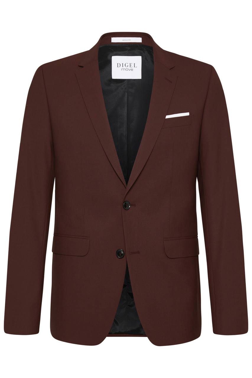 Digel Abito slim fit digel marrone rossastro misto lana bi-stretch Offerta speciale