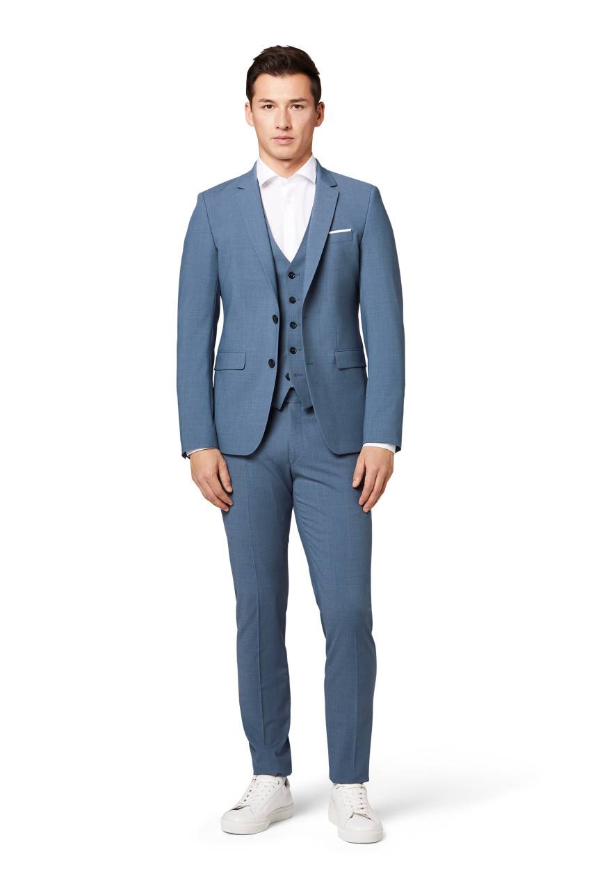Digel Abito slim fit digel azzurro misto lana bi-stretch