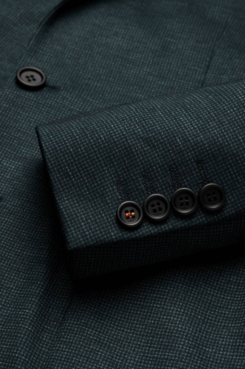 Digel Abito digel in jersey extra slim fit verde a quadretti Flash Sale