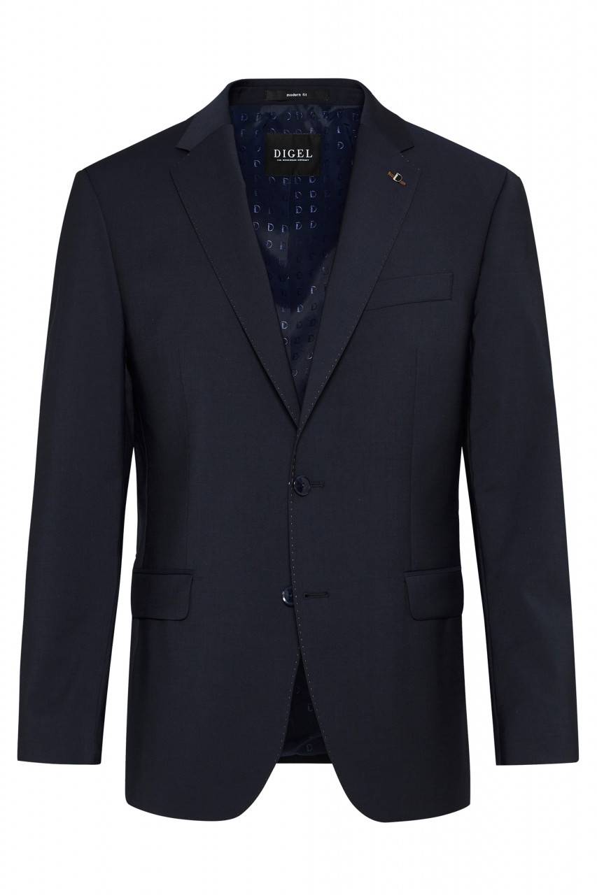 Digel Abito drop quattro digel blu in lana stretch easywool