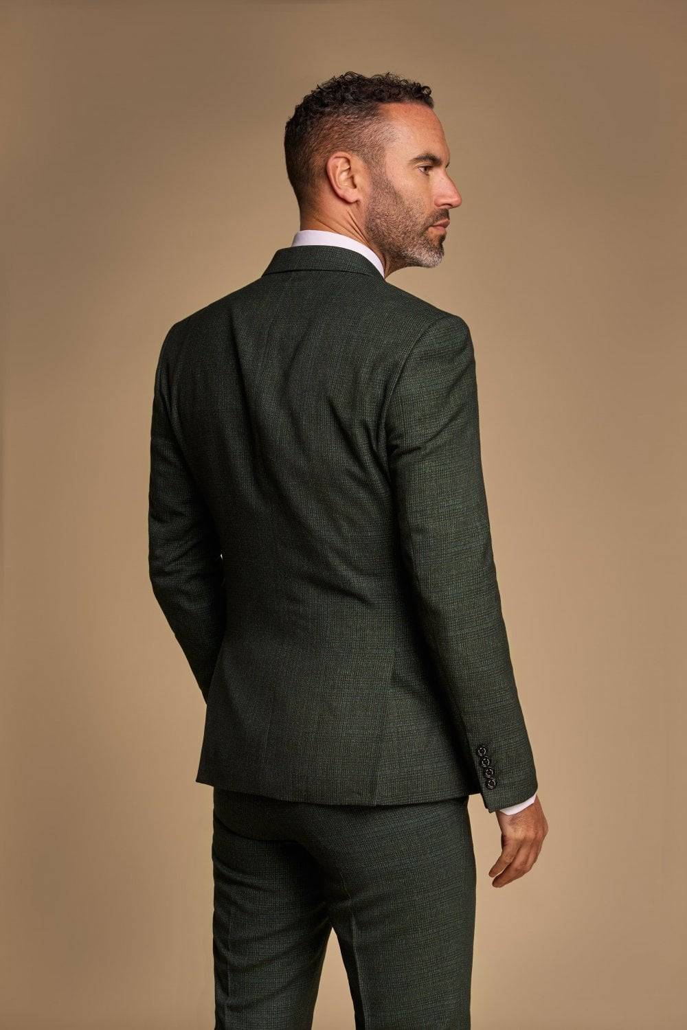 House of Cavani Abito cavani doppiopetto verde a quadri slim fit Offerta Giorno del Papà