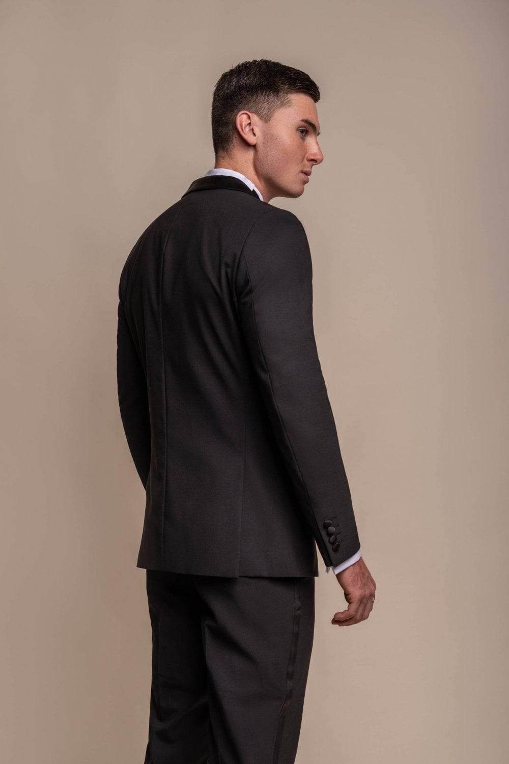 House of Cavani Smoking cavani slim fit lana stretch Smaltimento dello stoccaggio