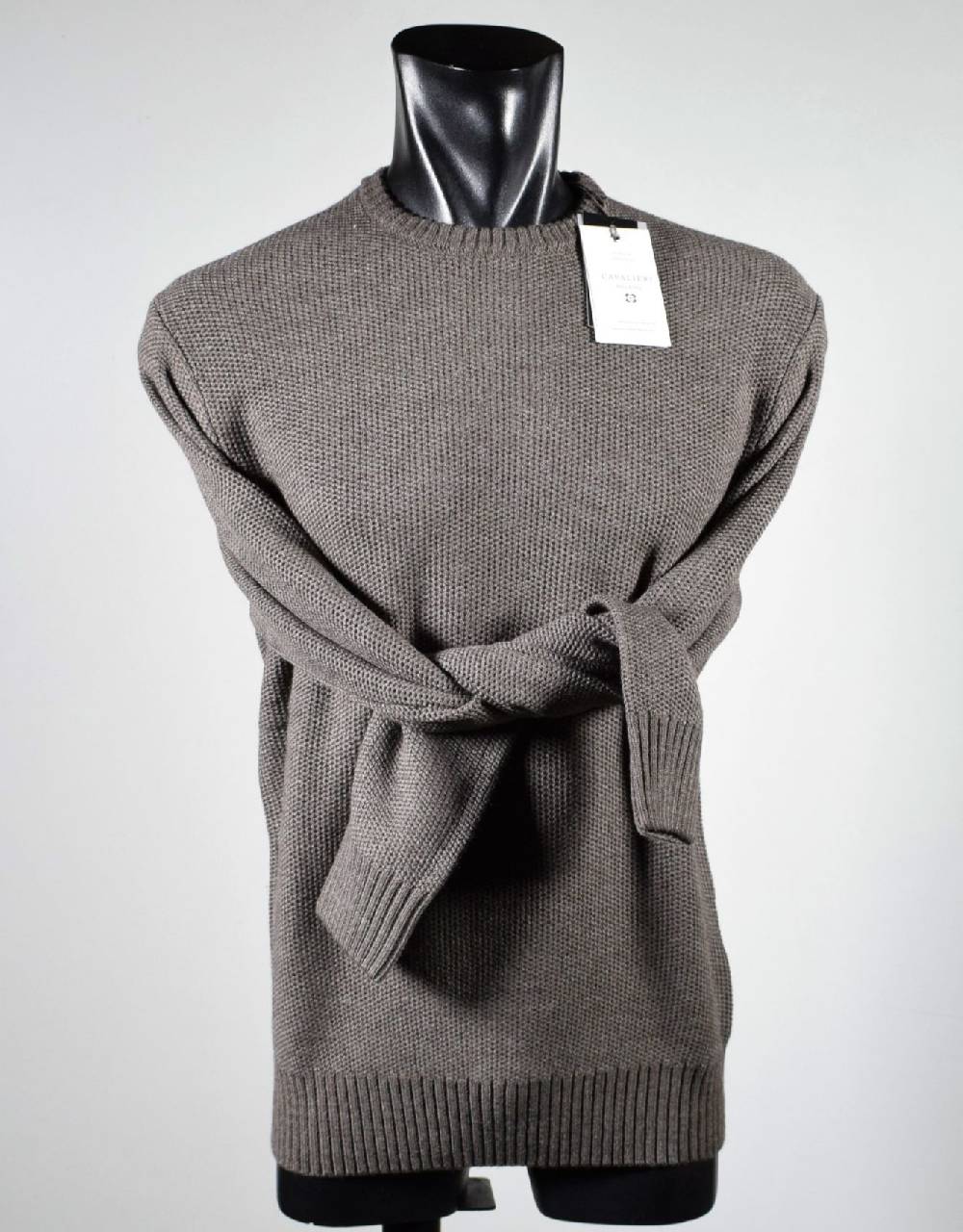 Cavalieri Milano Maglione paricollo noce cavalieri milano modern fit Offerte speciali