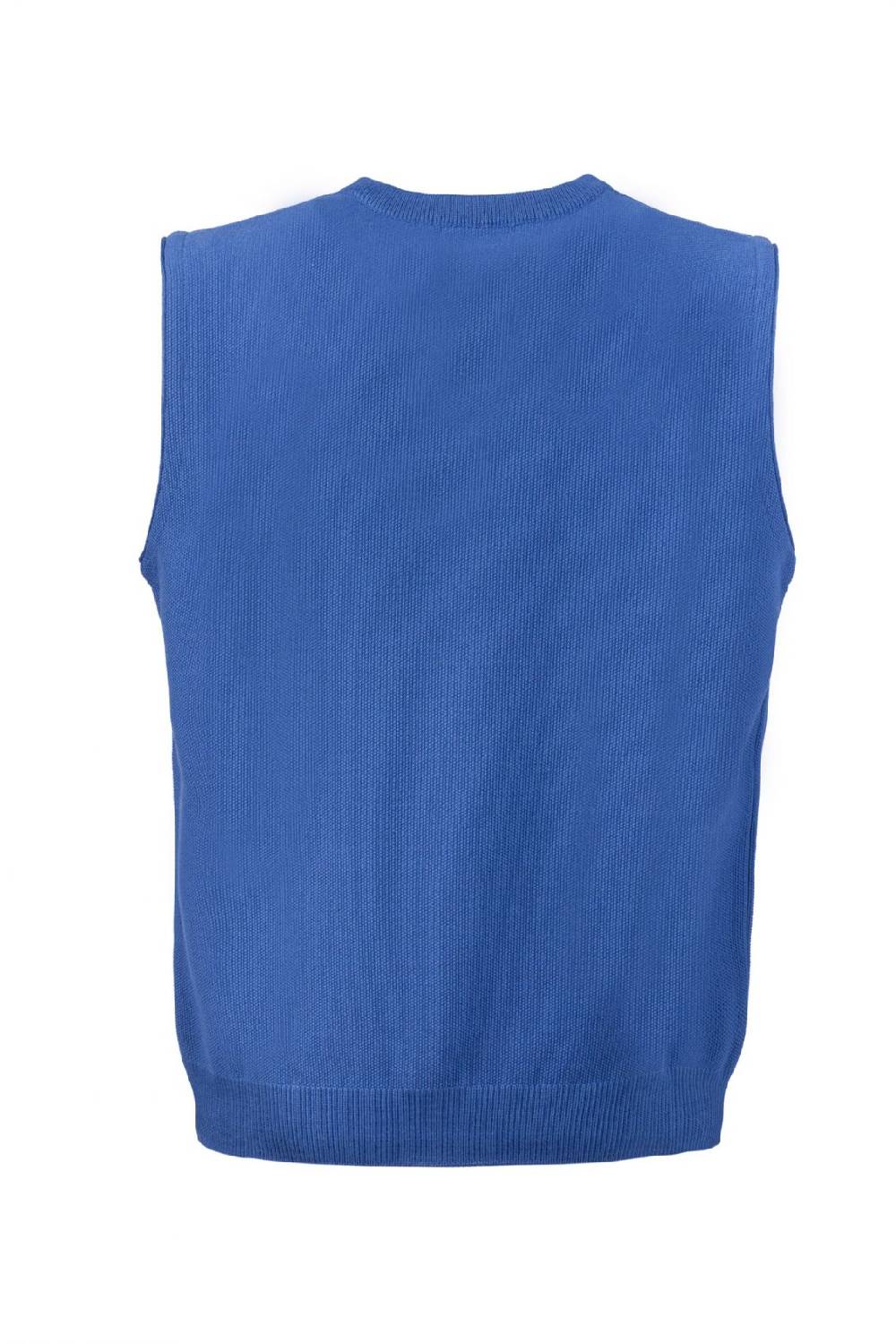 Green Coast Gilet azzurro con scollo a v green coast modern fit Fino al 65% di sconto