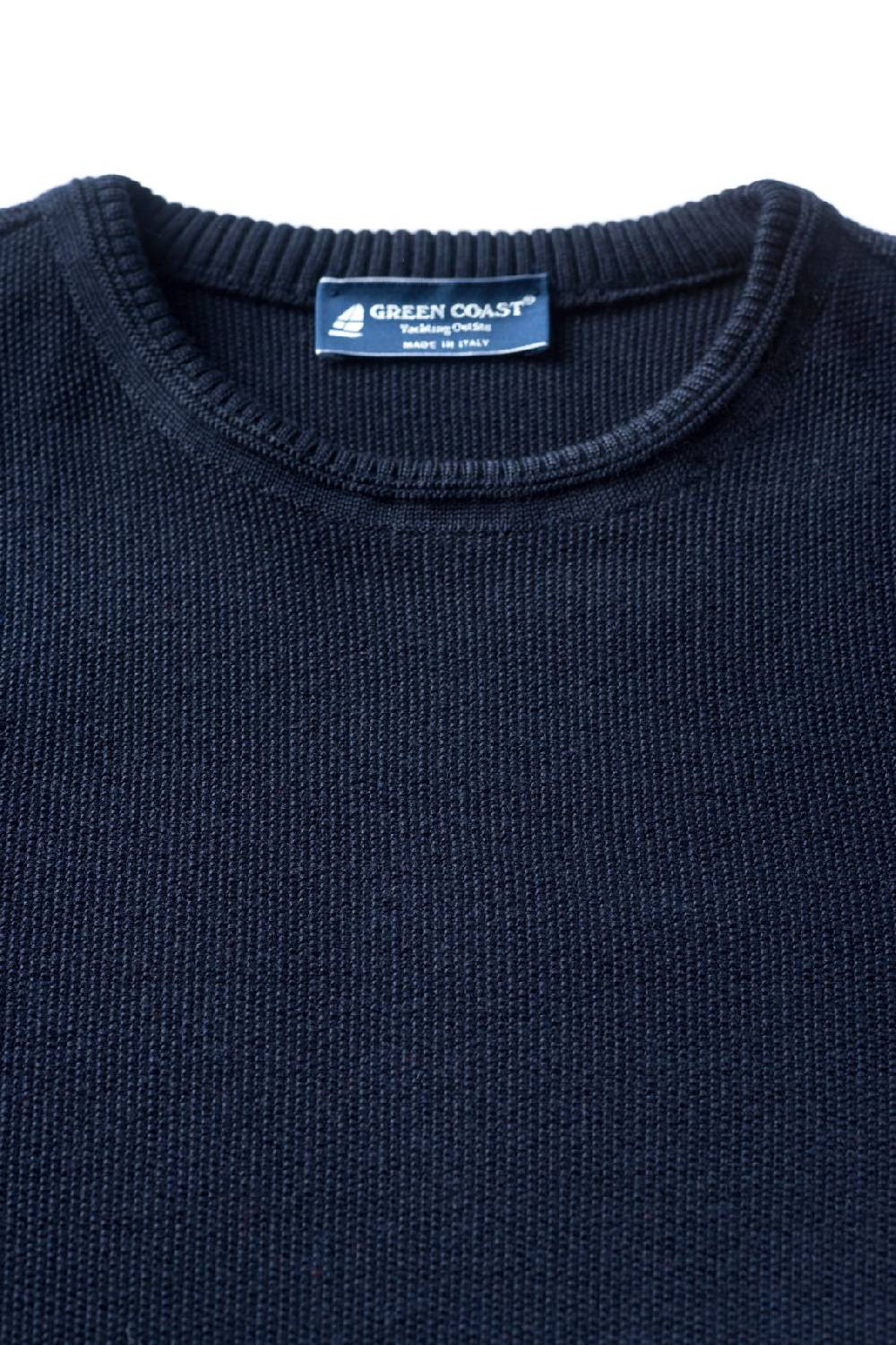 Green Coast Maglione regular fit a girocollo blu green coast made in italy Solo un giorno rimasto