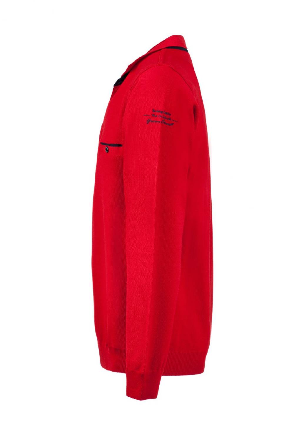 Green Coast Polo rossa green coast modern fit filato nautico idrorepellente Enormi sconti